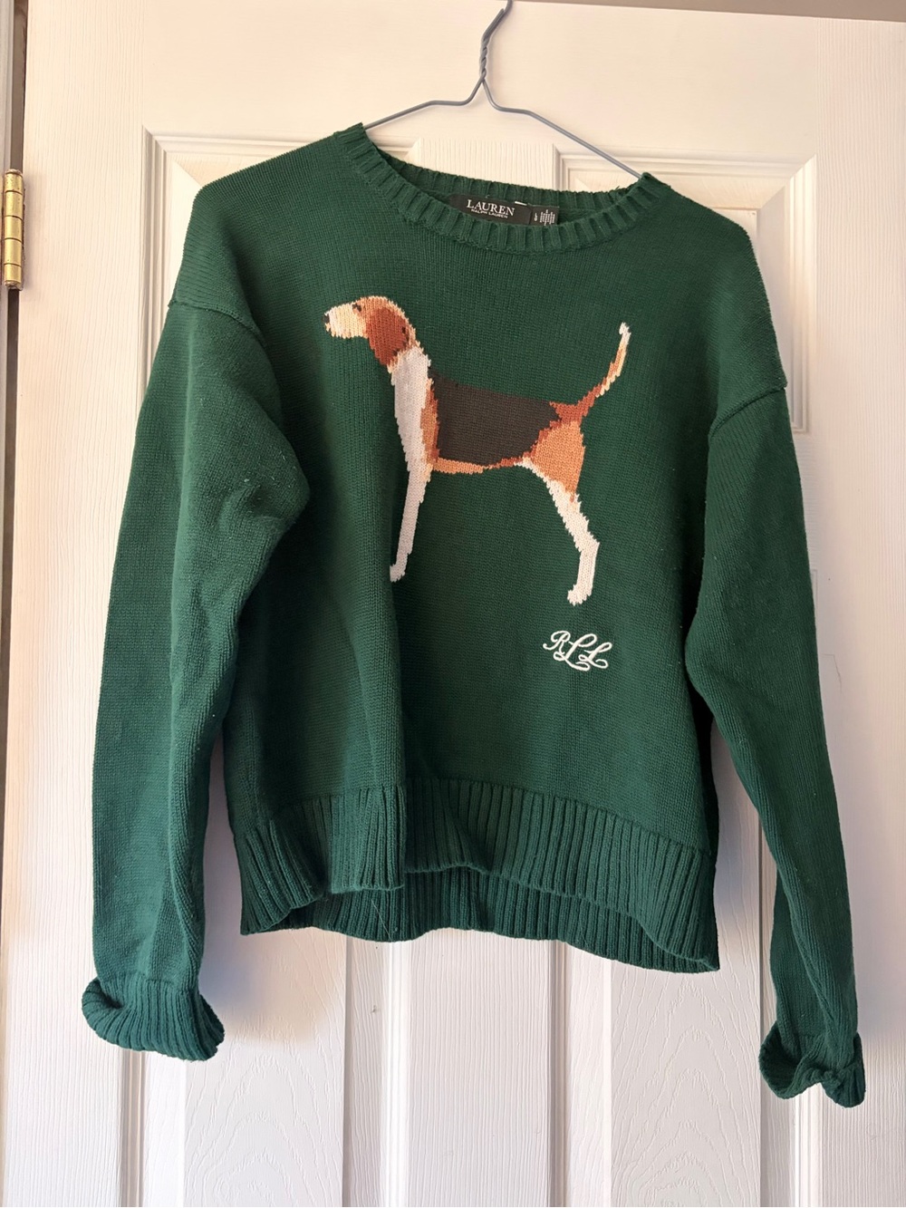Ralph Lauren Green Dog-Graphic Crewneck